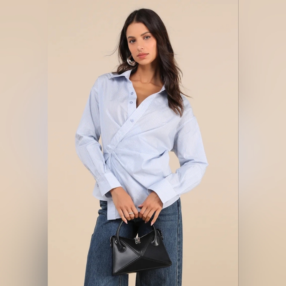 Astr The Label Flykra Light Asymmetrical Wrap Top